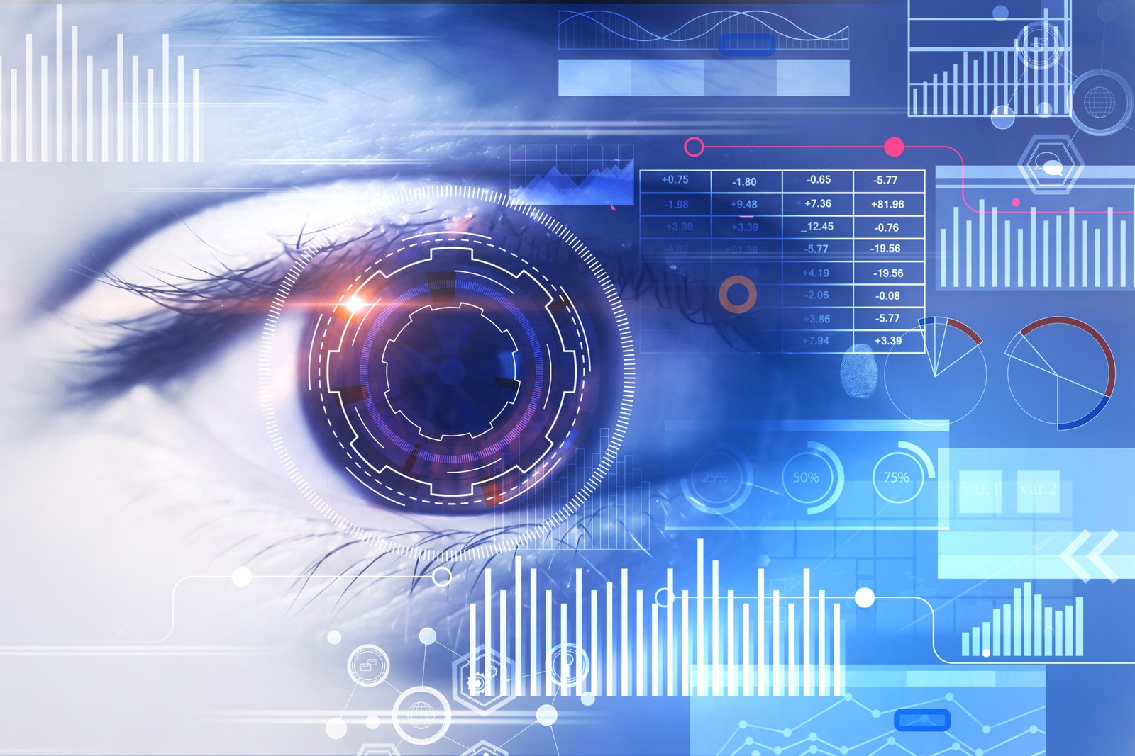biometrics, id and future concept