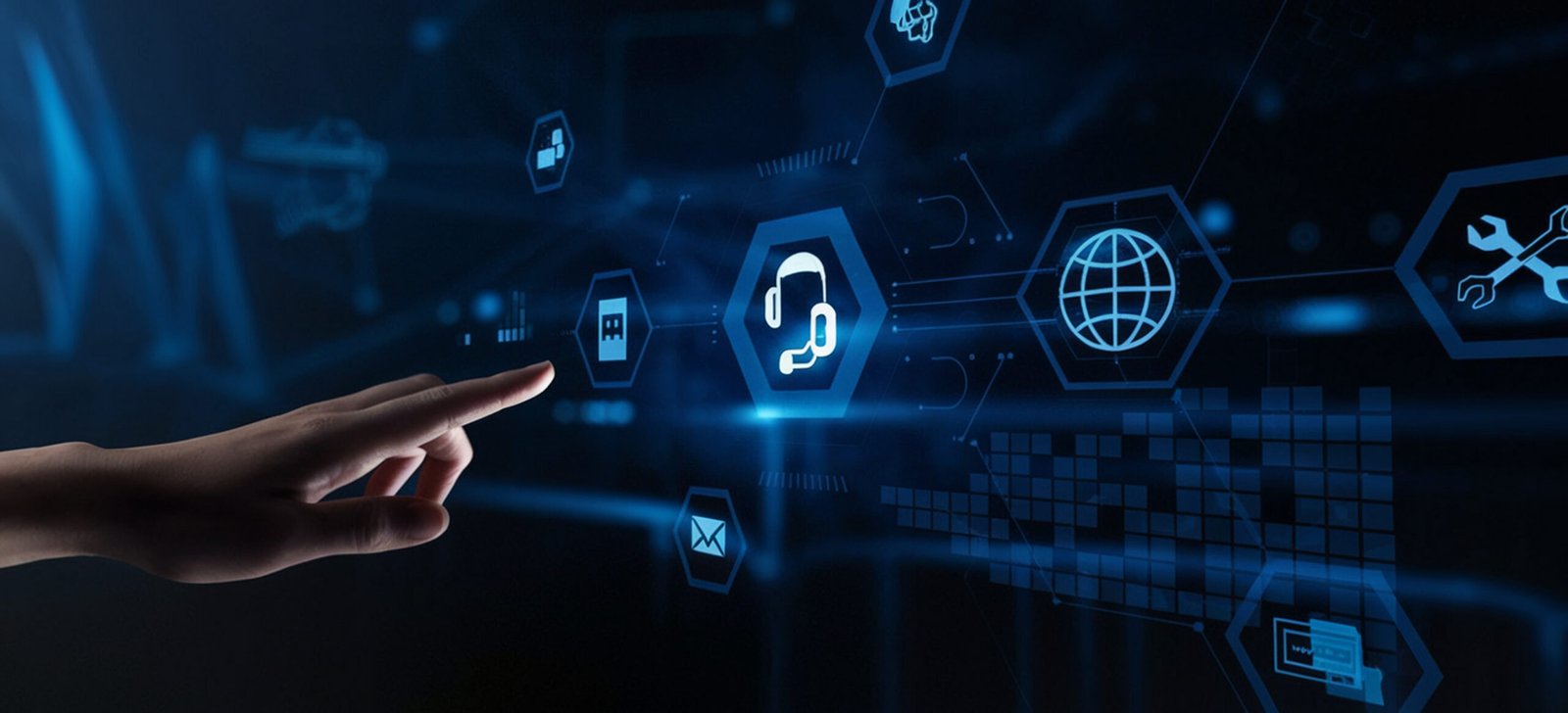 chatbot computer program support customer service automation technology concept